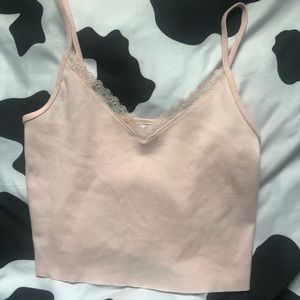 Laced pink top
